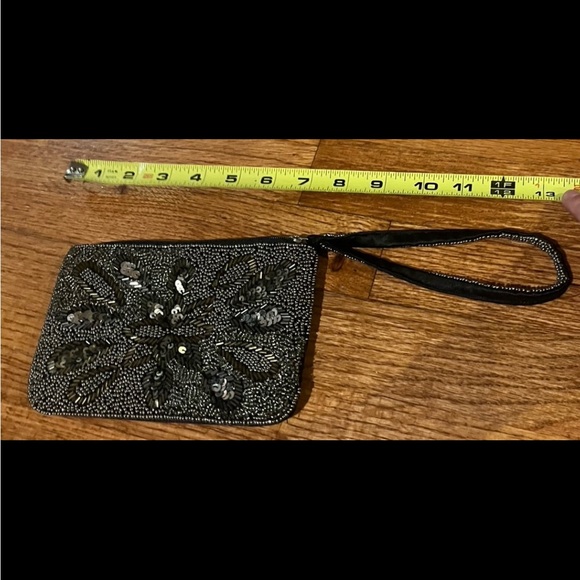 Charming Charlie RSVP beaded and sequined wristlet purse - Picture 2 of 7